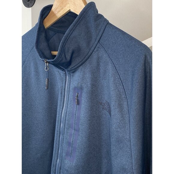 The North Face Men’s 2XL Canyonlands ½ Zip Fleece Lined Blue Heather Outdoor LS - Picture 3 of 16